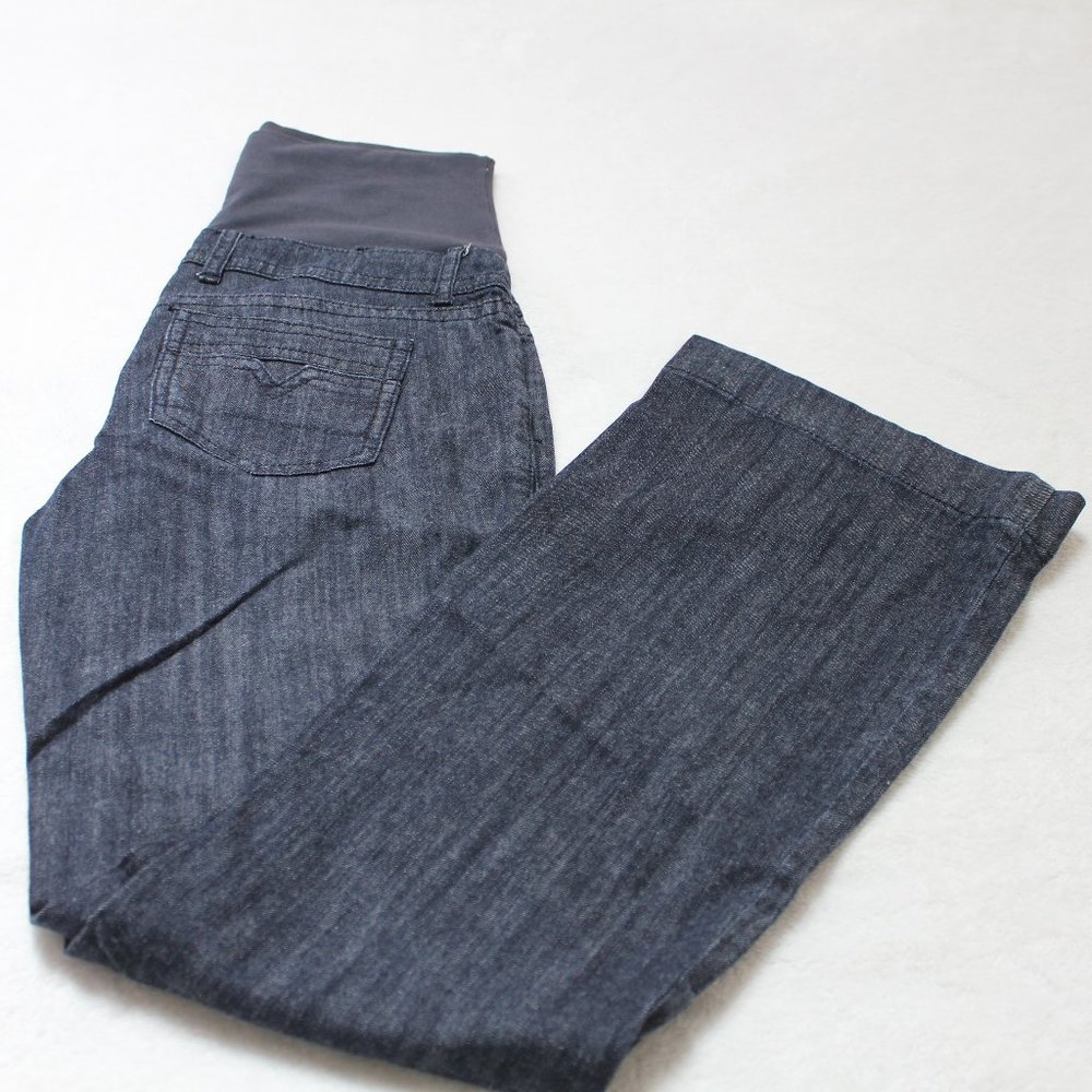 Thyme Maternity Fit and Flare - Wide Leg Jeans